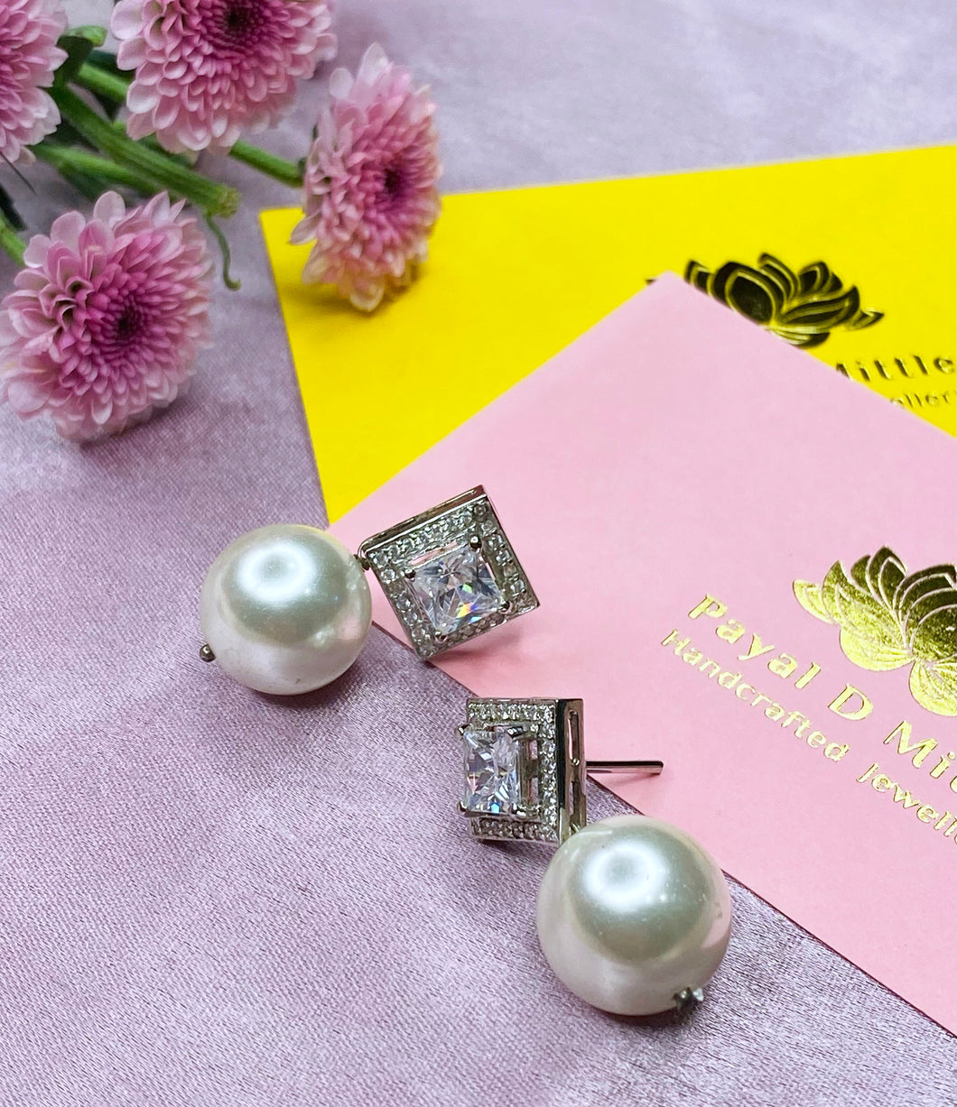 Princess Studs With Pearls